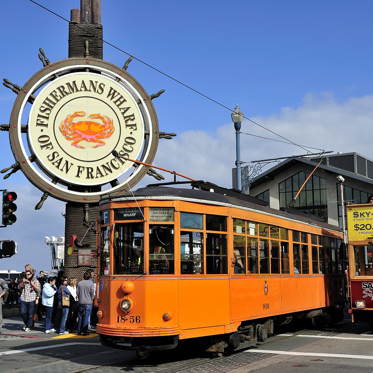 Streetcar and Fisherman