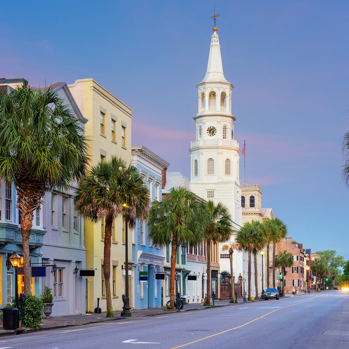 Charleston, South Carolina, USA in the French Quarter.