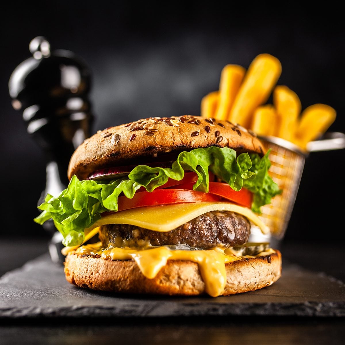 Delicious grilled burgers