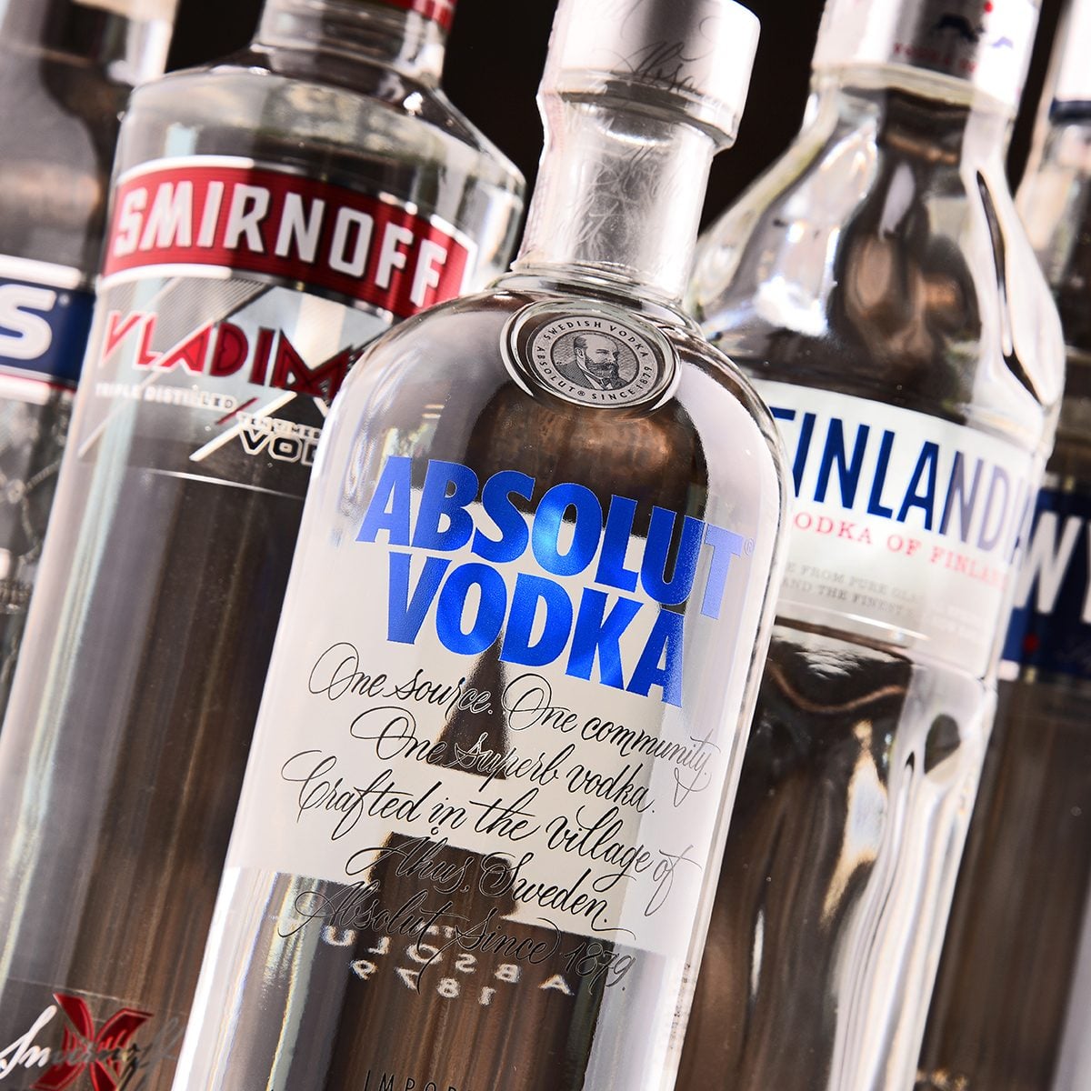 POZNAN, POLAND - MAY 31, 2017: Vodka is the world