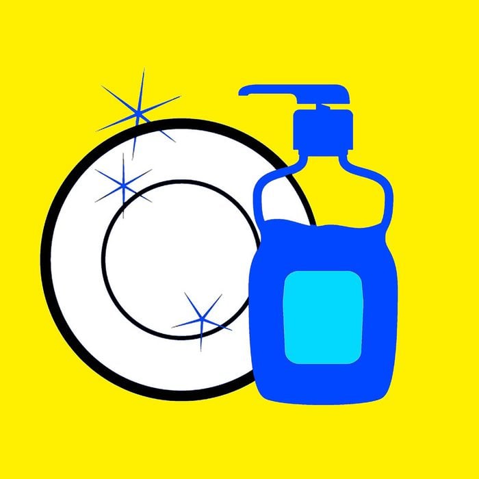 Clean dish and soap