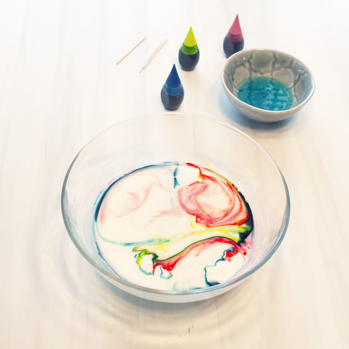 Milk marbling