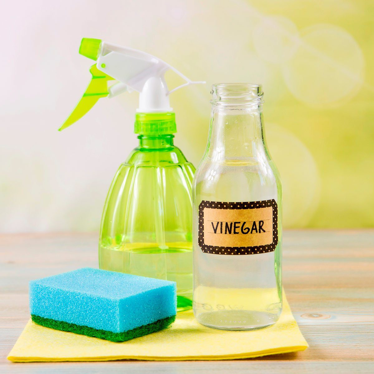 Water and vinegar