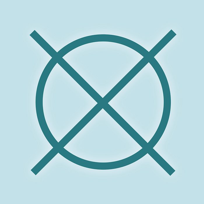 Washing symbol: Do not dry clean