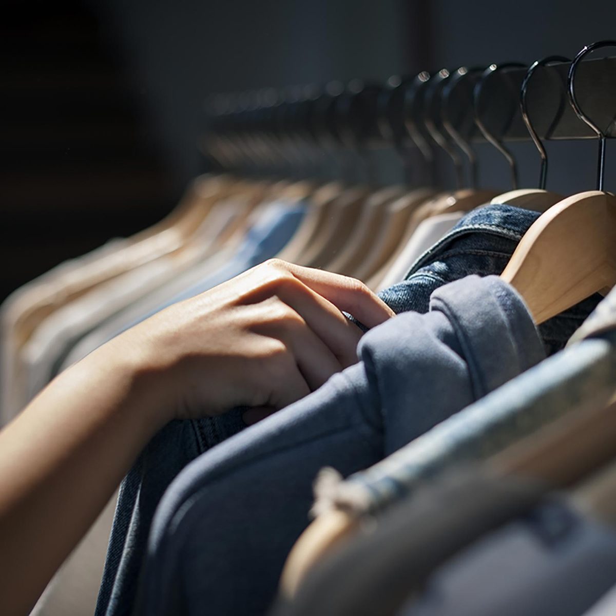 Clothes on the rack