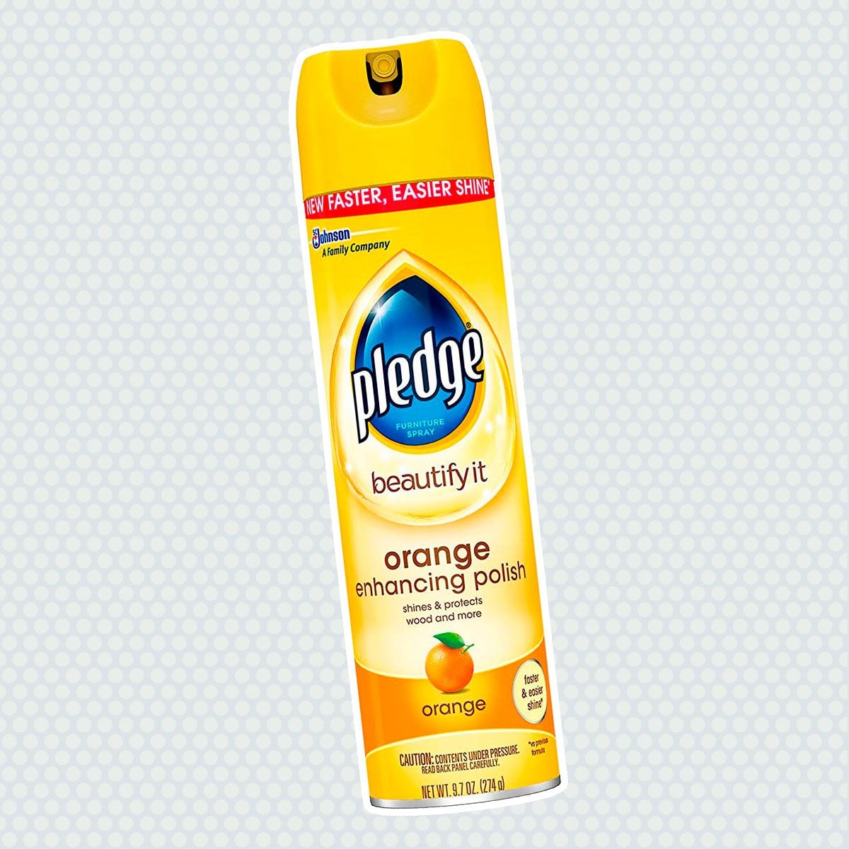 Pledge Wood Polish, Orange, 9.7 Ounce (Pack of 12)