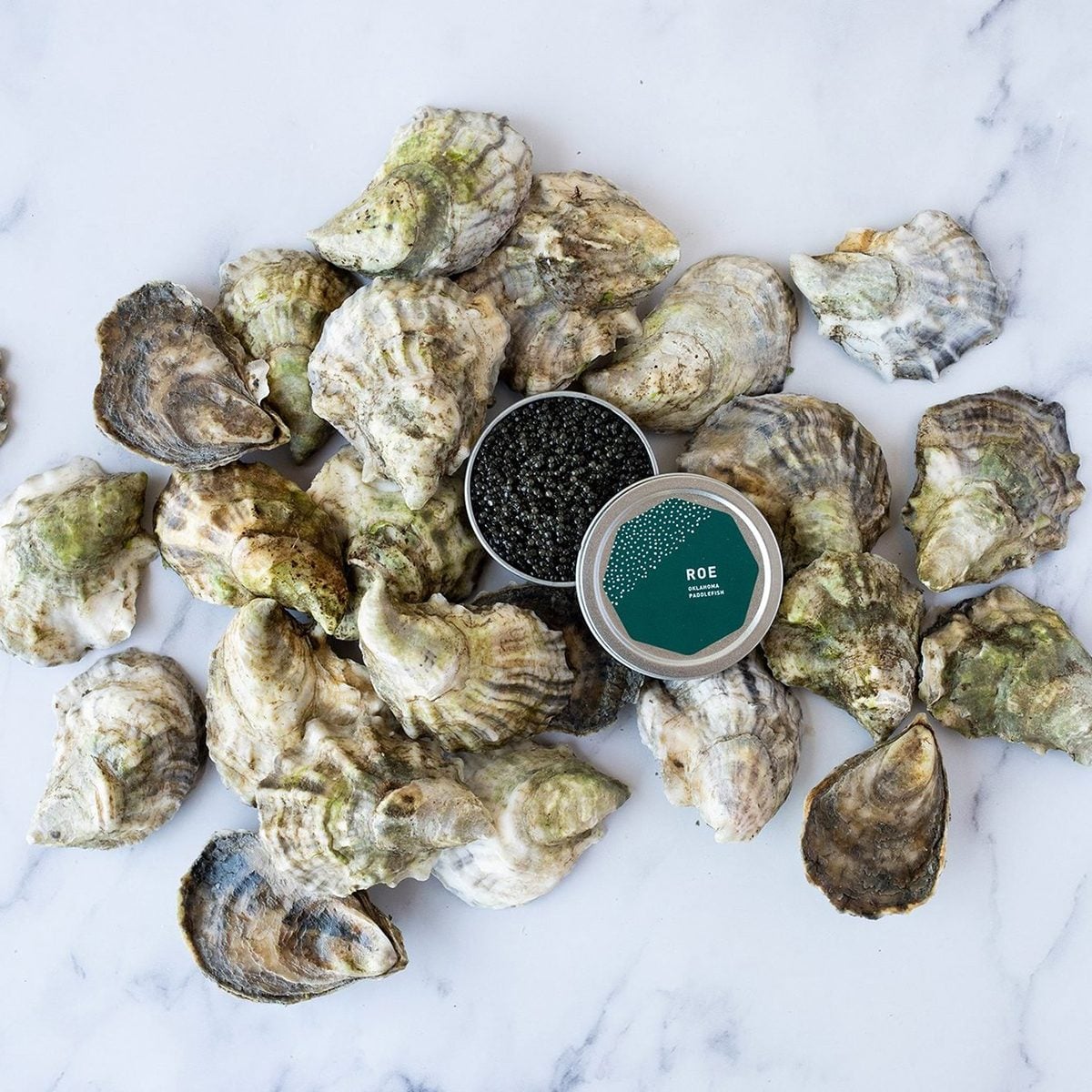 Island Creek Oysters Paddlefish Roe and 2 Dozen Oysters