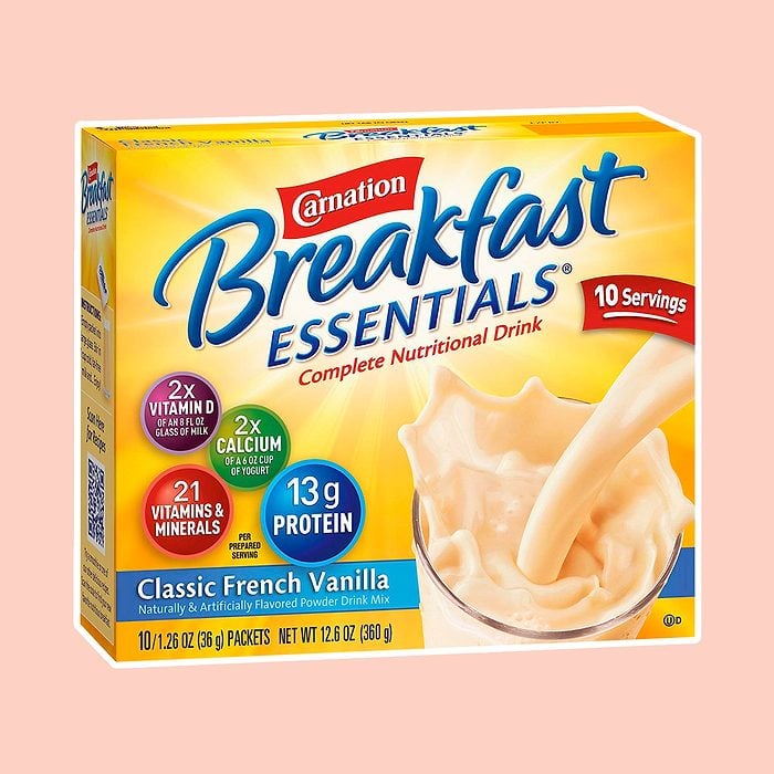 Carnation Breakfast Essentials Powder Drink Mix, Classic French Vanilla, 10 Count Box of 1.26 oz Packets, (Pack of 6) (Packaging May Vary)