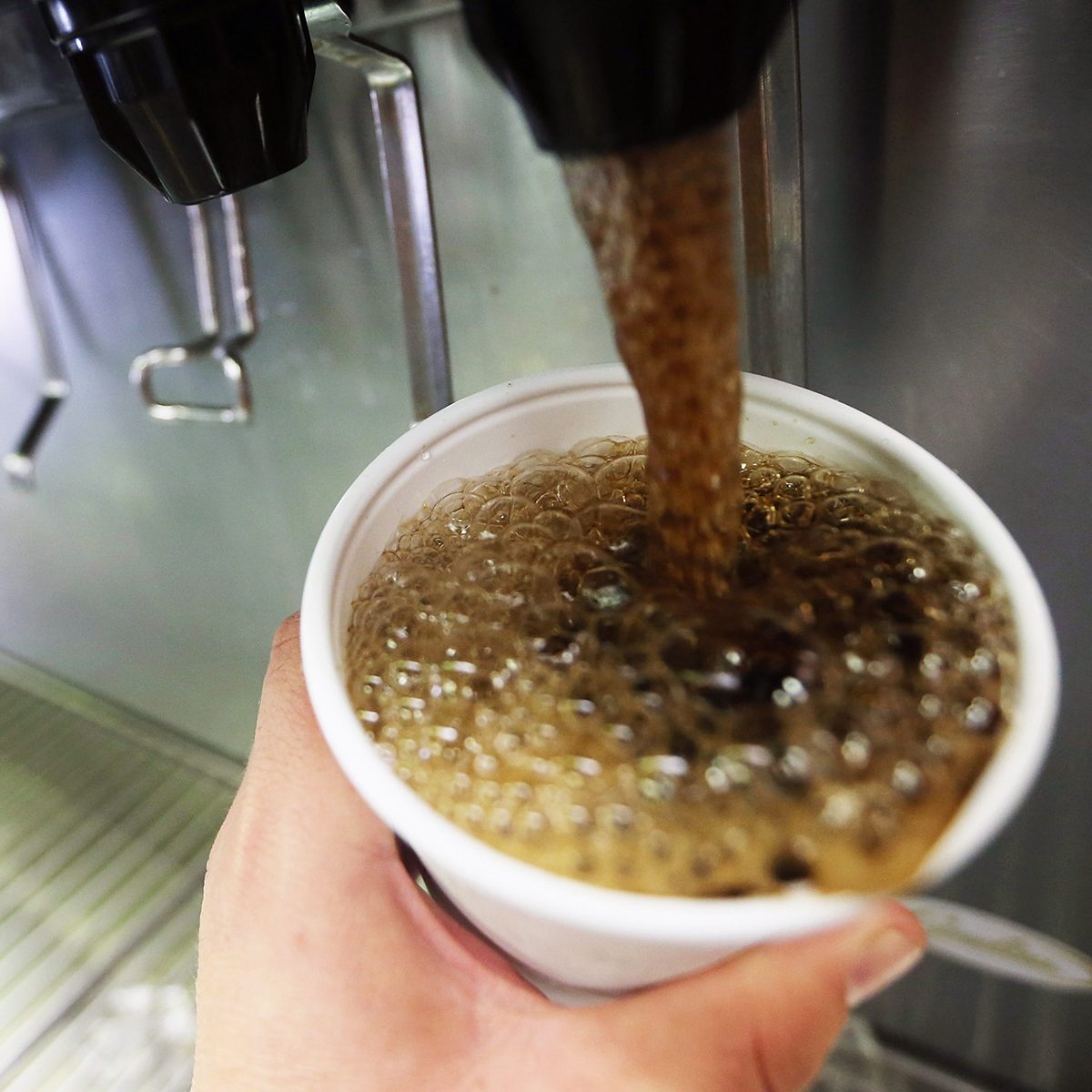 Using soda machine