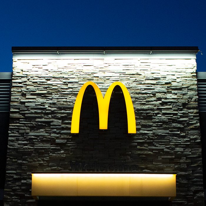 EDGEWATER, NJ - OCTOBER 21: The sun sets over a McDonald