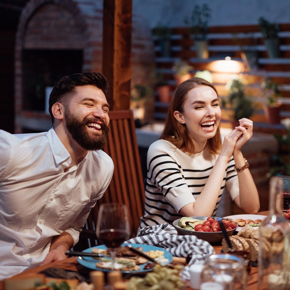 Friends Dining Outdoor