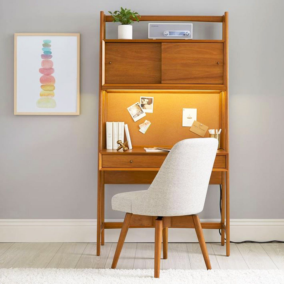 mid century desk