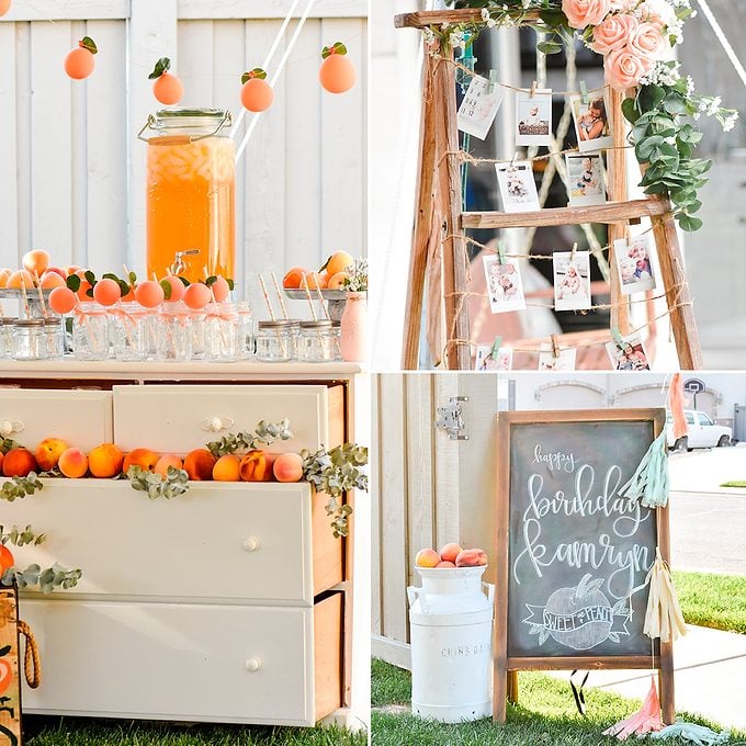 Peaches first birthday party idea
