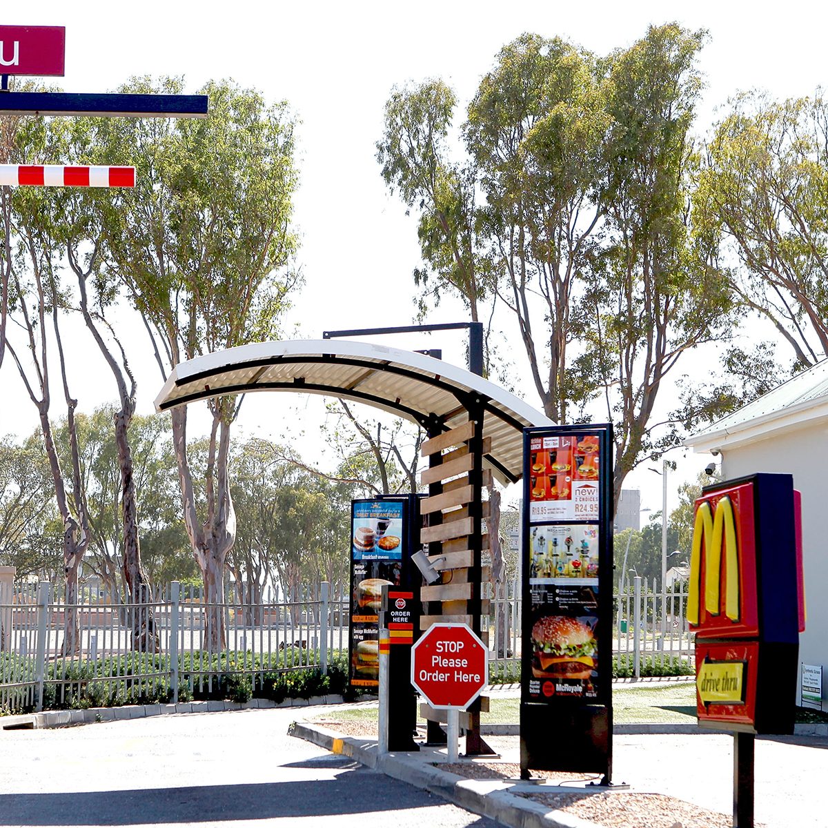 CAPE TOWN, SOUTH AFRICA - FEBRUARY 01: General view of the scene of the alleged incident, a McDonalds drive-through, opposite the Cape Town World Cup Stadium on the day when Lady Amelia Spencer was due to appear on charges for common assault on February 1, 2011 in Cape Town, South Africa. The 18-year-old daughter of Earl Spencer was involved in a row that errupted in a McDonald