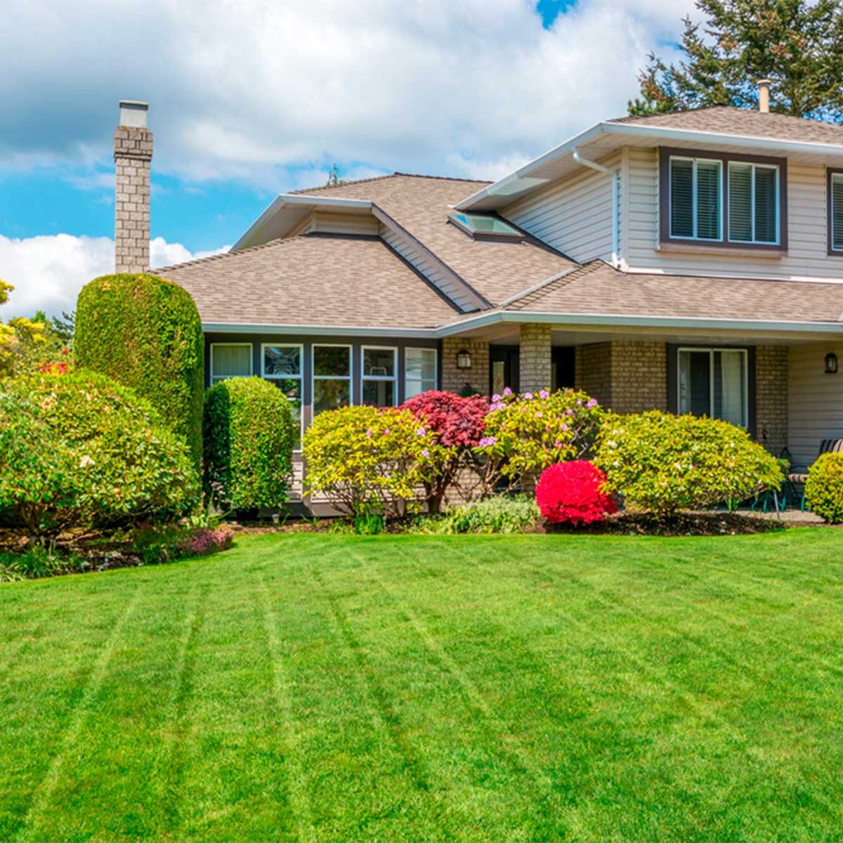 mowing pattern on lawn