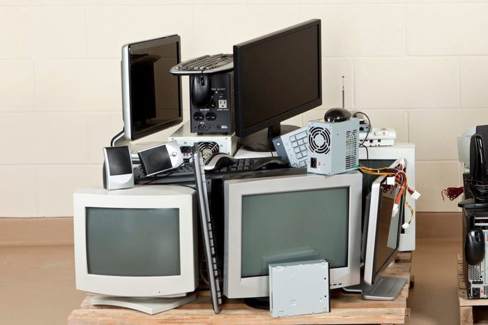 Computer Electronics being saved in the basemenet