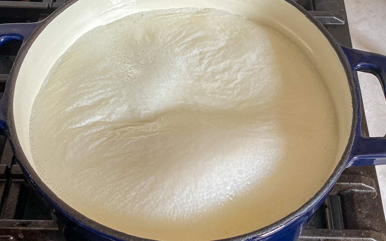 milk boiling