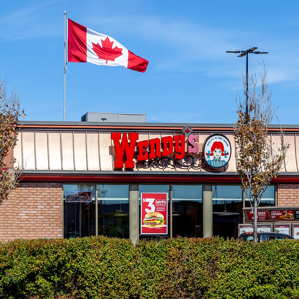 St. Catharines, Ontario, Canada - September 19, 2019: One of the Wendy