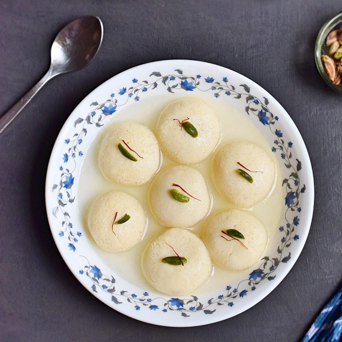 Rasgulla Indian Dessert