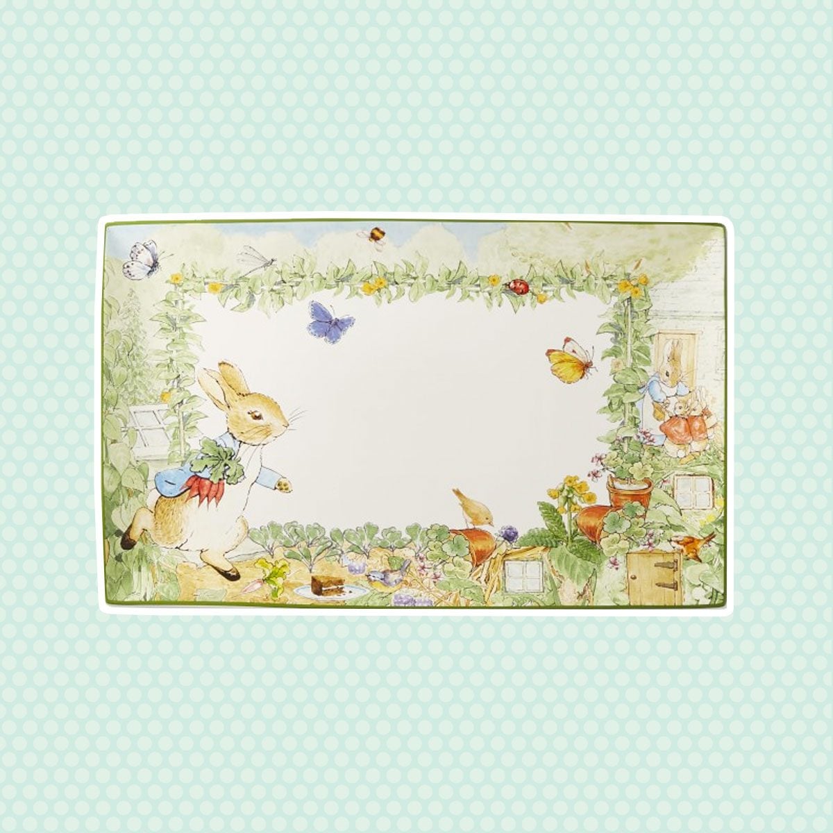 Peter Rabbit Platter vintage easter decorations