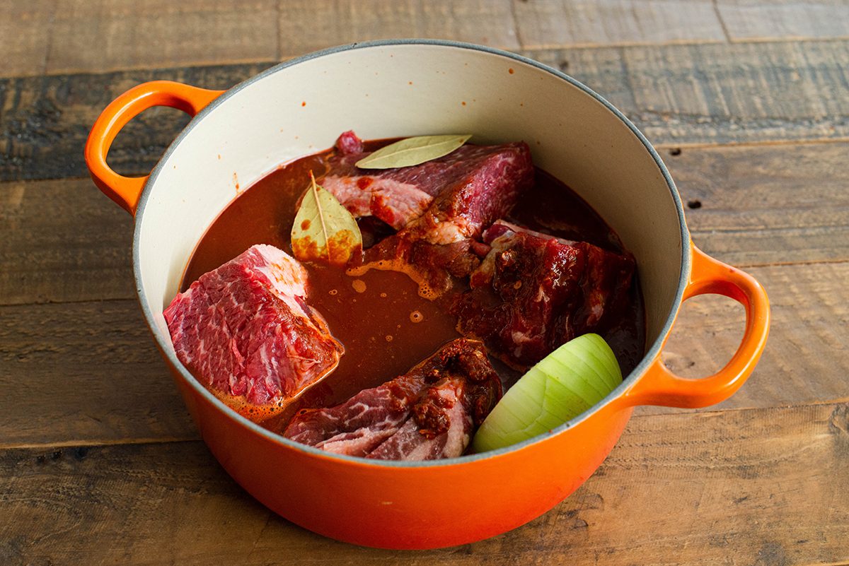 Salsa In Beef Pot