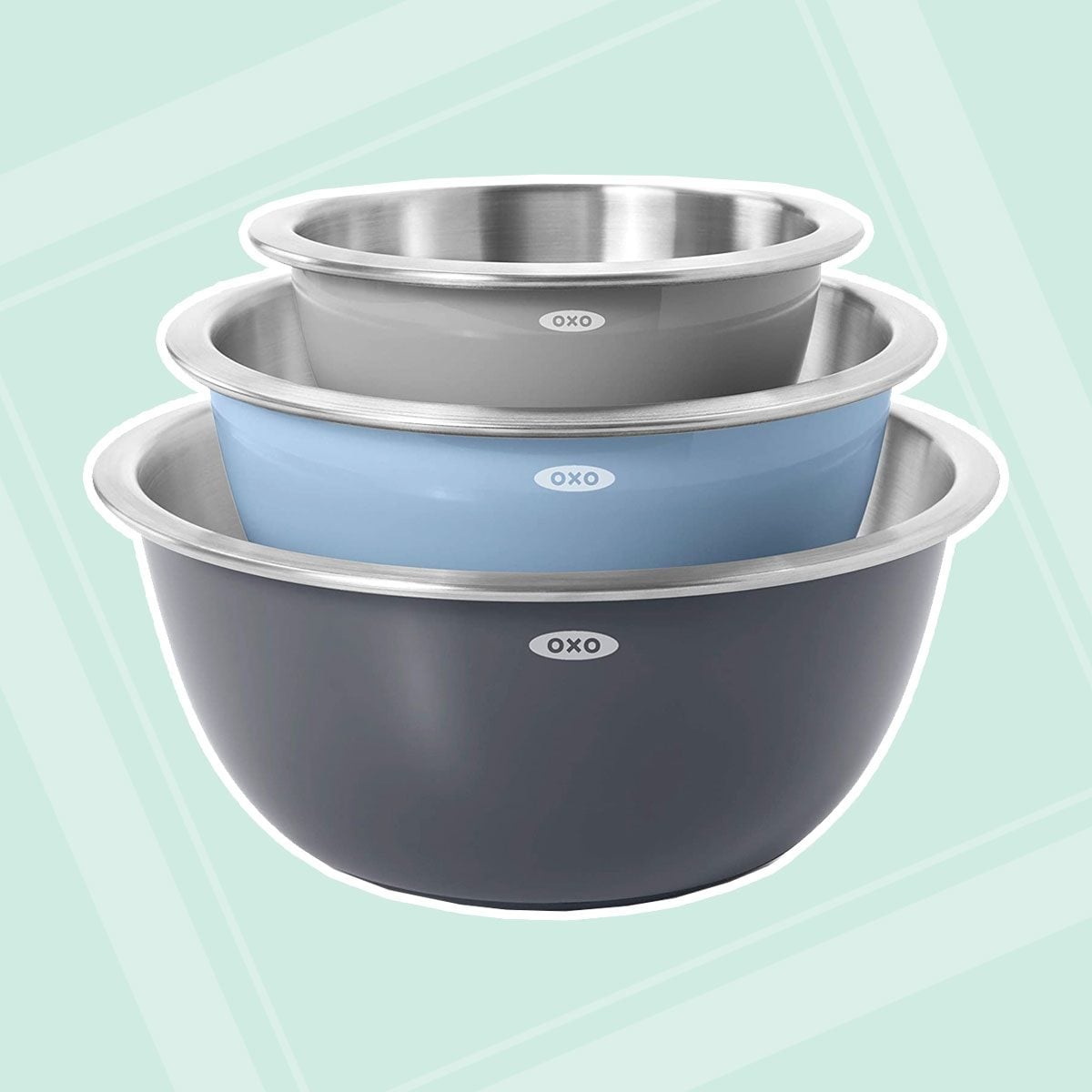 mixing bowls Oxo Grips 3 Piece Stainless Steel Mixing