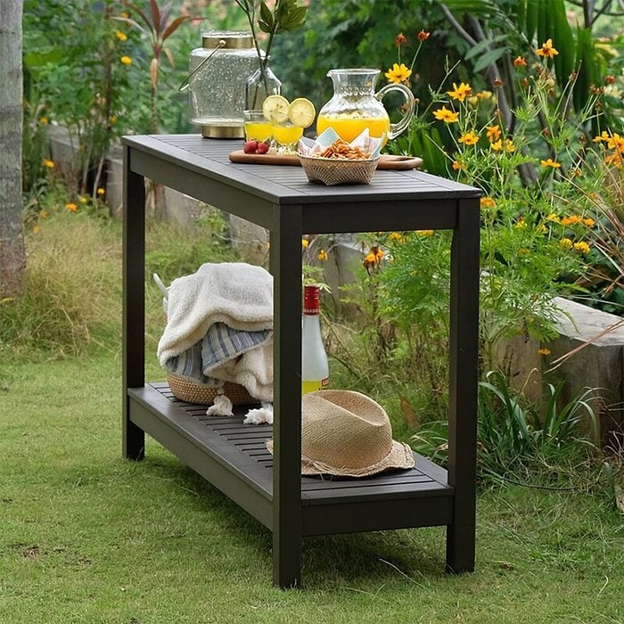 Wood Console Table