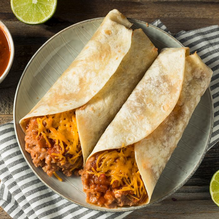 types of burritos Homemade Bean And Cheese Burrito