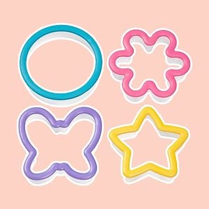 Wilton 4pc Assorted Grippy Cookie Cutter Set