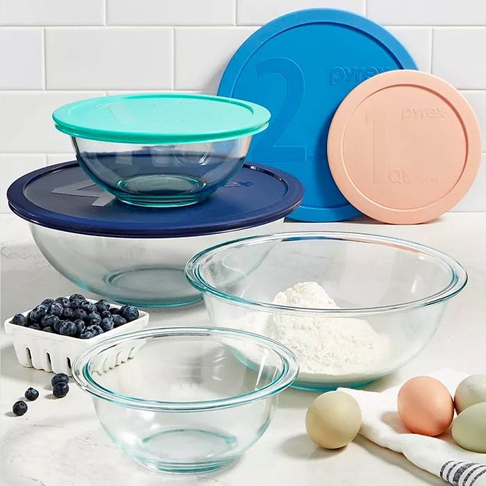 kitchen wedding gifts Pyrex 8 Pc Mixing Bowl Set