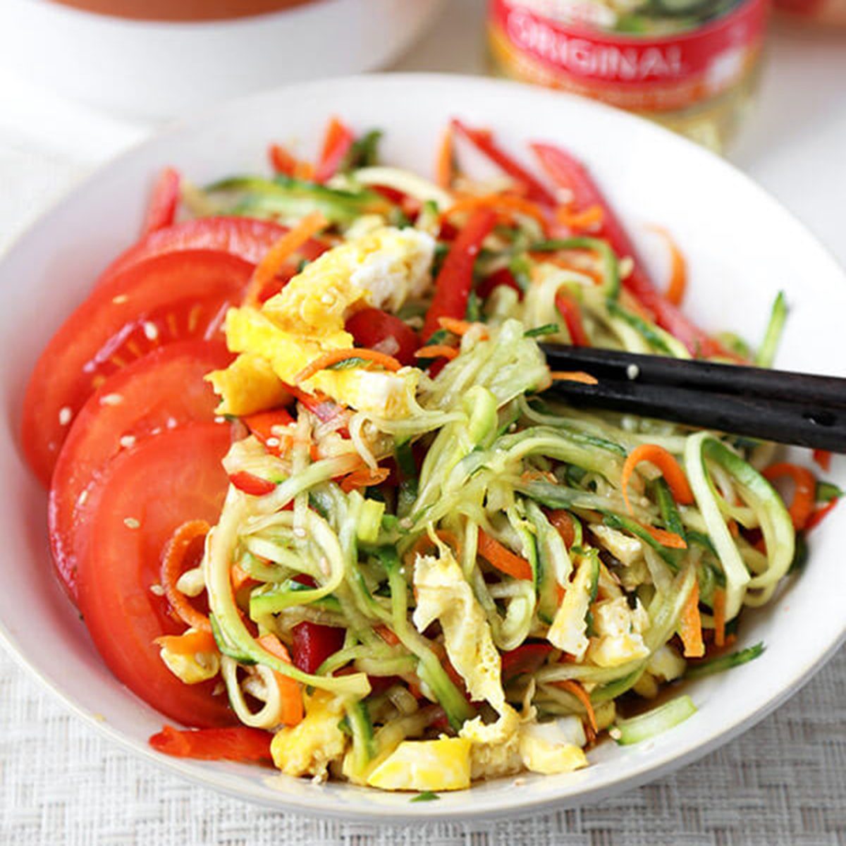Cold Ramen Zoodles (Hiyashi Chuka) Cold Ramen Zoodles 5optm