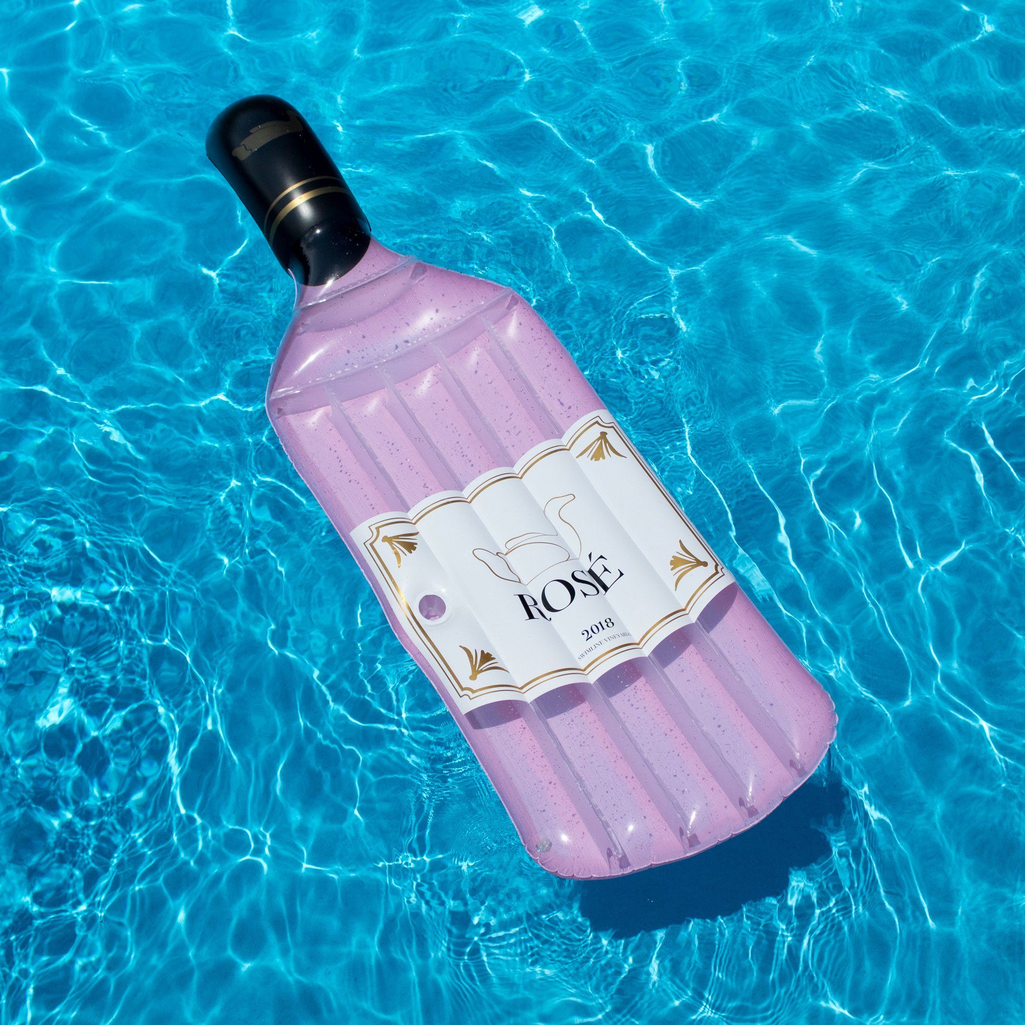 Inflatable Rose Wine Bottle Float