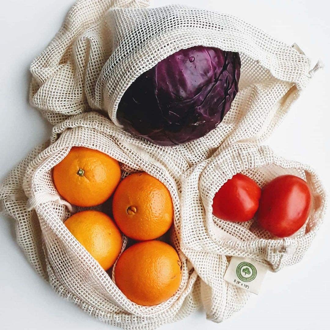 Reusable Cotton Mesh Produce Bags Ecomm Via Amazon.com