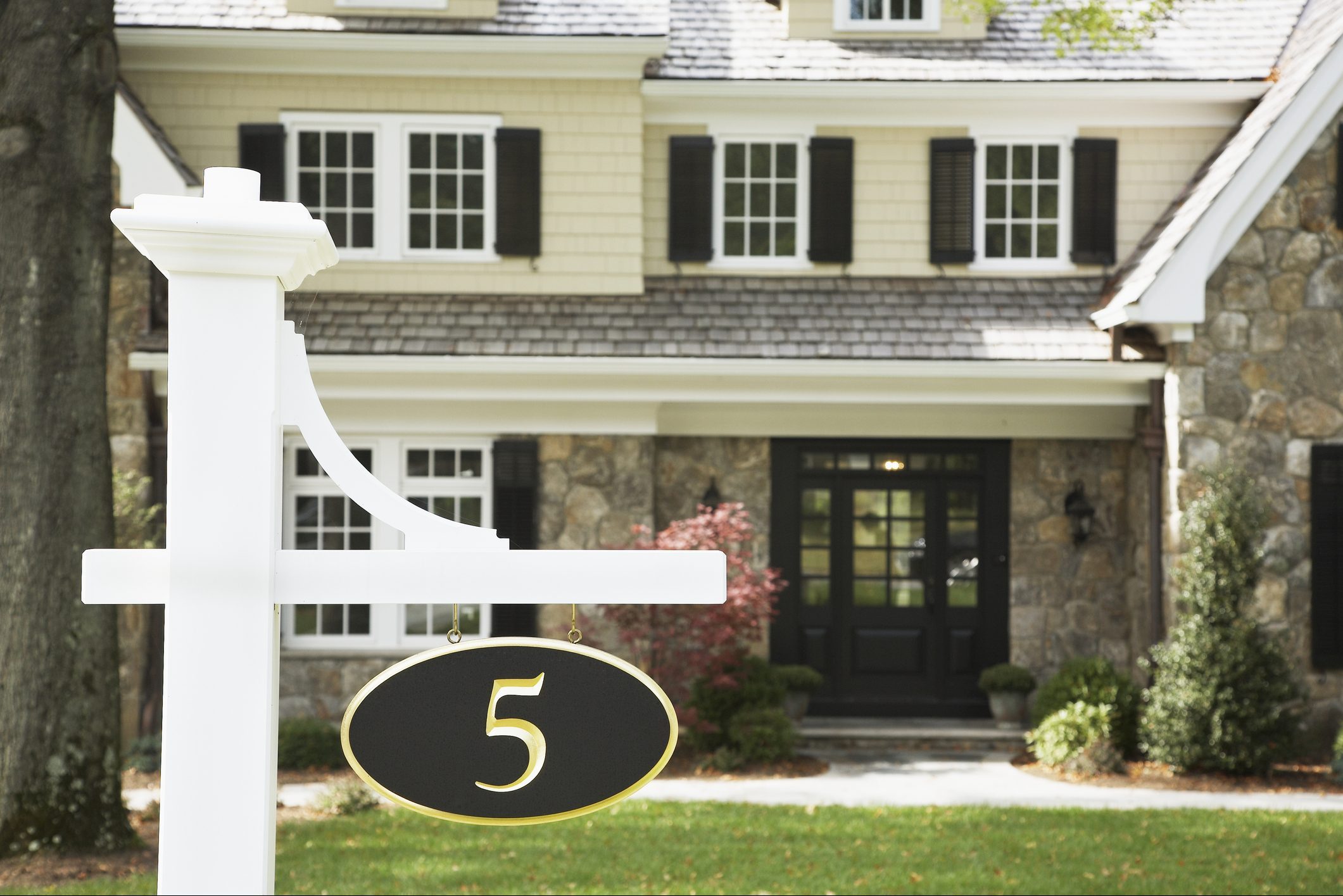 Number Sign Near House
