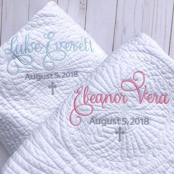 Baptism Blanket Personalized Ecomm Via Etsy.com
