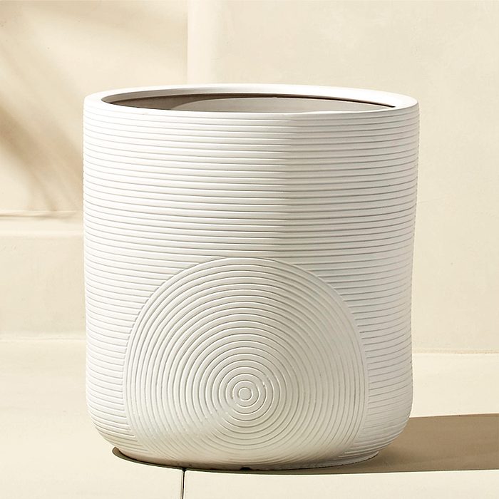 White Abstract Pot