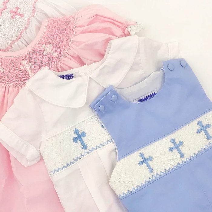 White Cross Smocked Bubble For Boys Ecomm Via Etsy.com