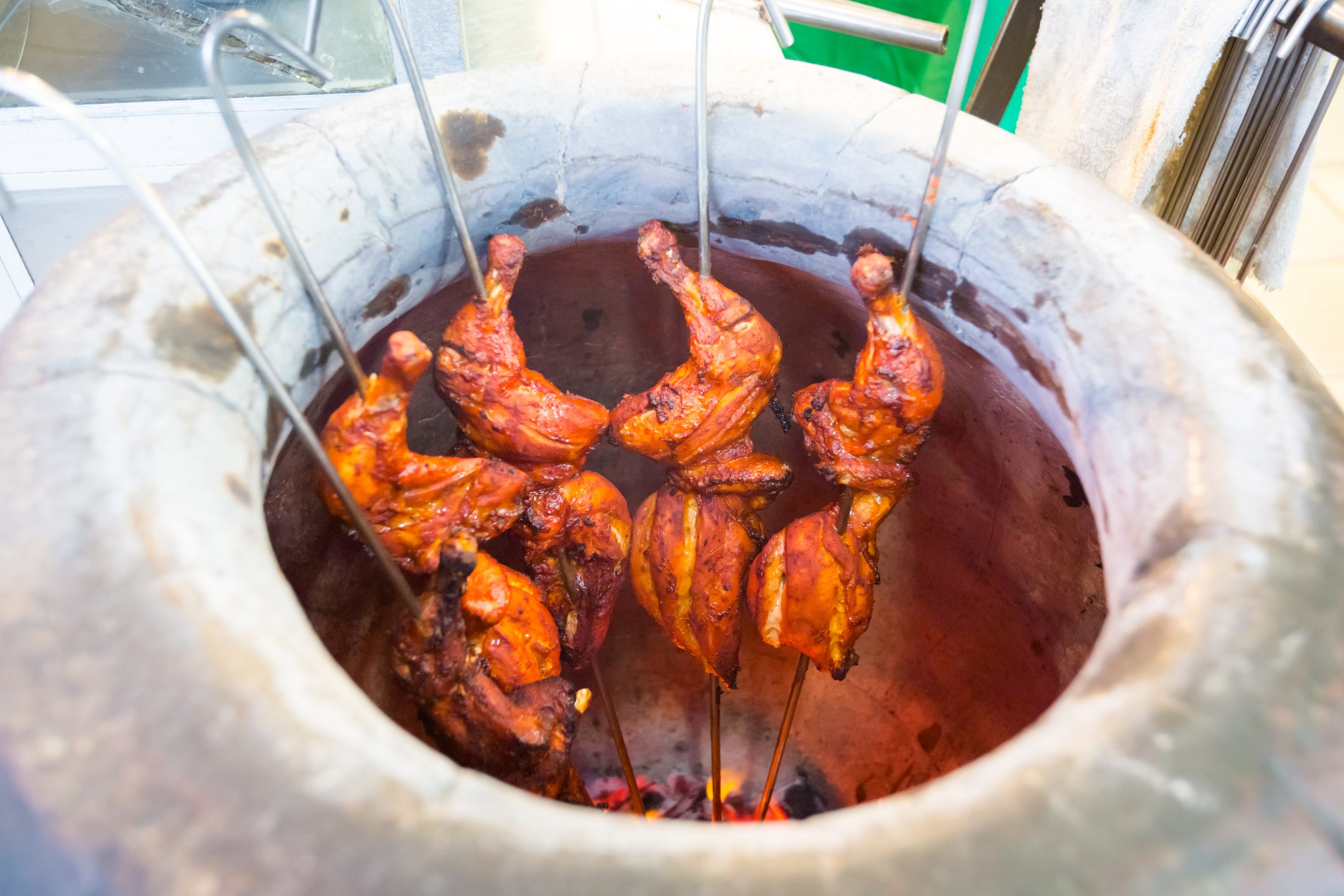 Malaysian tandoori chicken in oven
