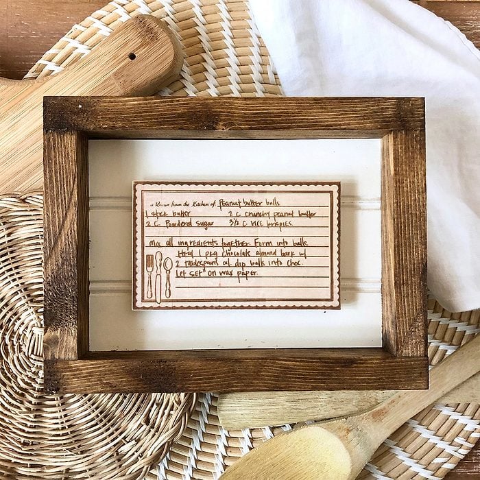 Personalized Framed Kitchen Art
