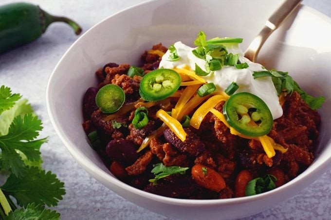Bowl Of Pioneer Woman Chili