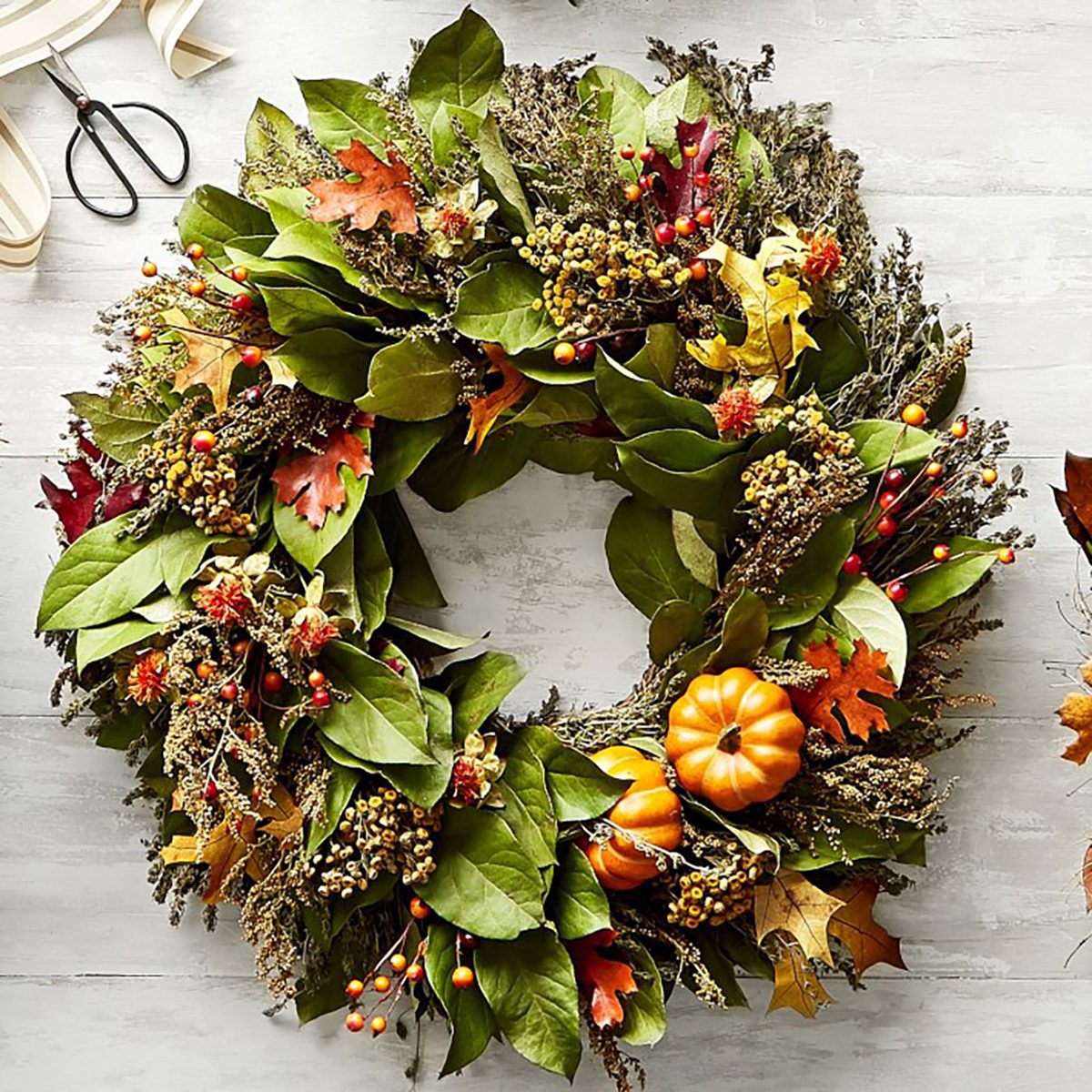 Fall Pumpkin Wreath