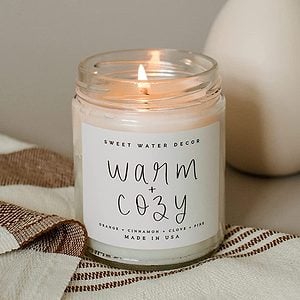 Warm And Cozy Candle Via Amazon.com Ecomm