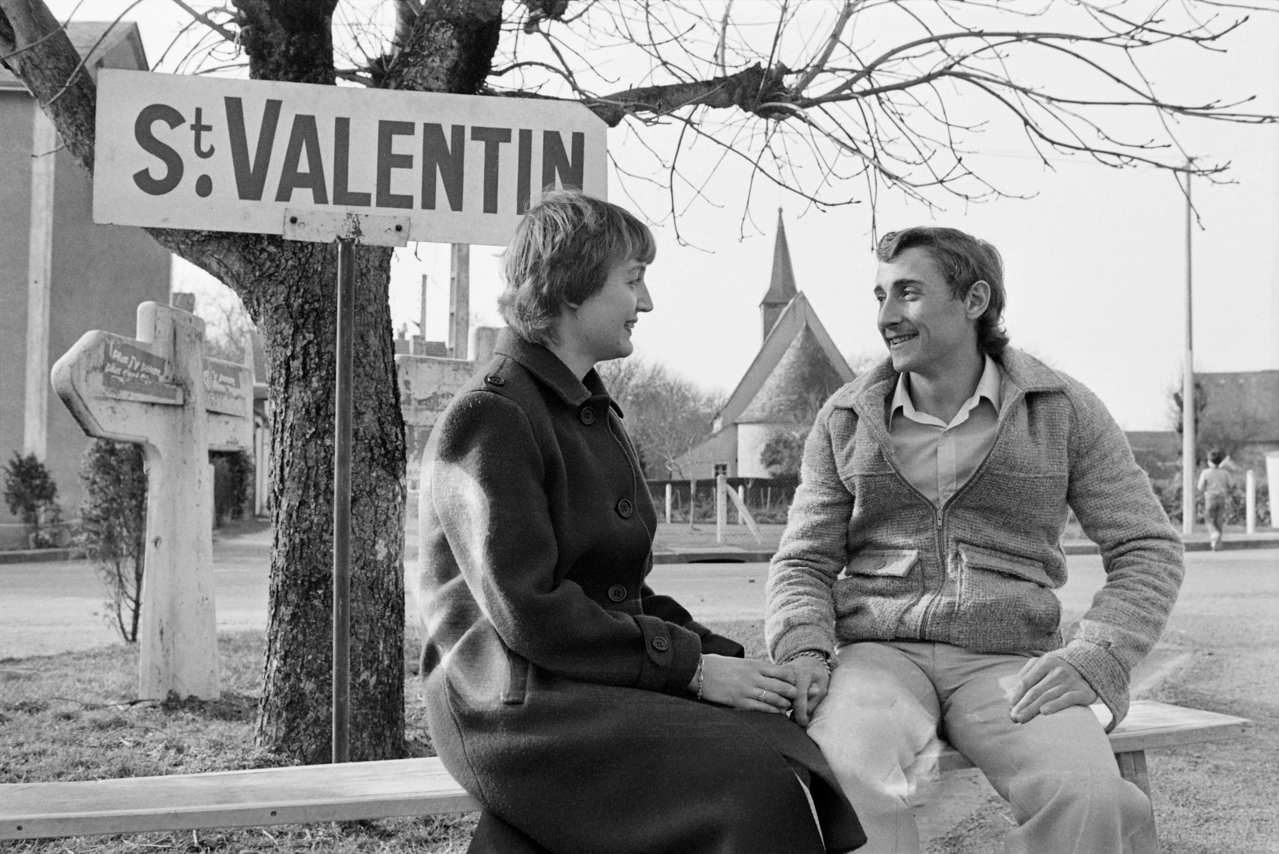 A couple of lovers poses on the occasion of Valentine