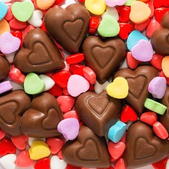 Pile Of Assorted Valentines Day Candy