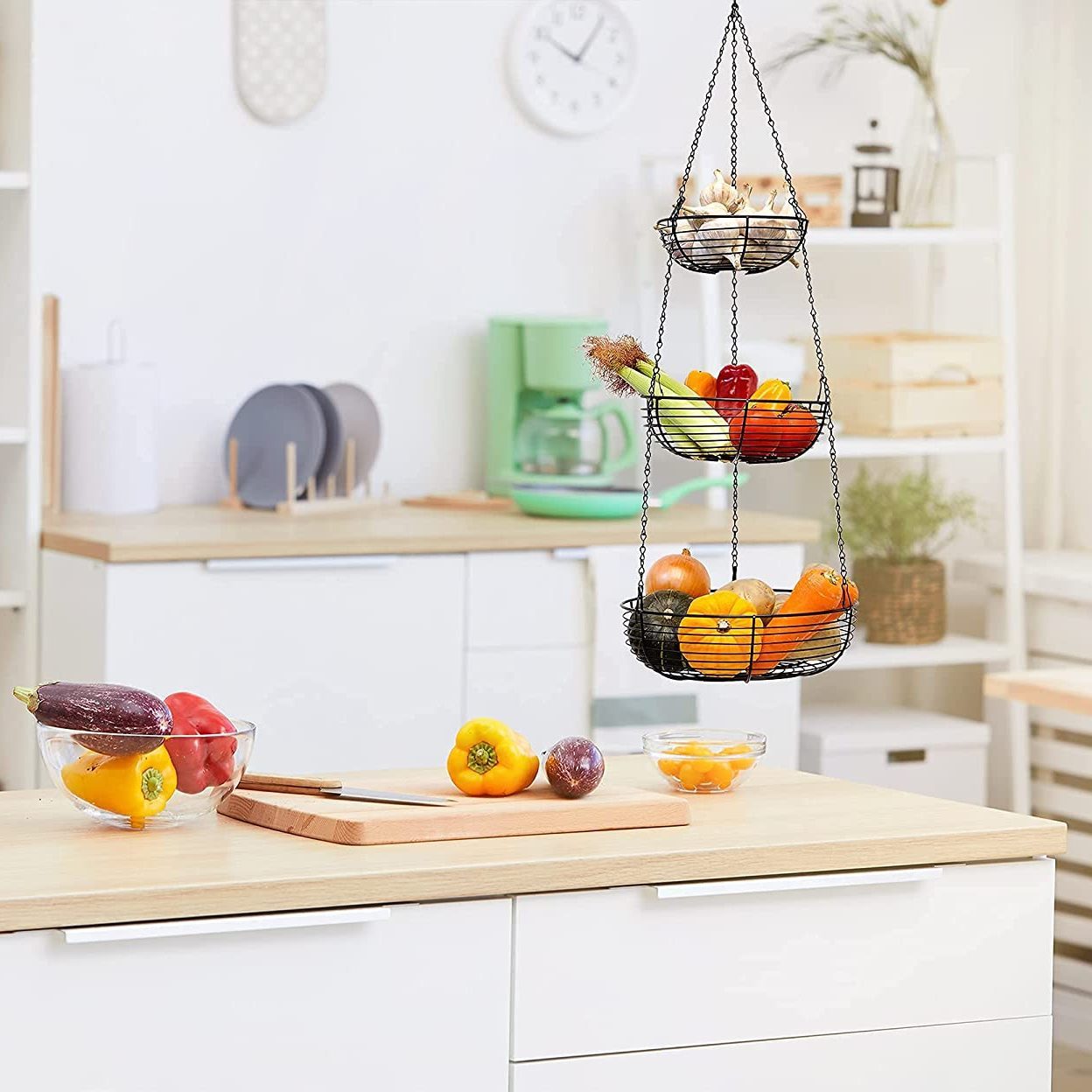 Caaxa 3 Tier Metal Hanging Basket Ecomm Via Amazon.com