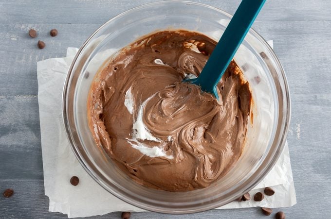 Cool Whip Candy cool whip being added to chocolate