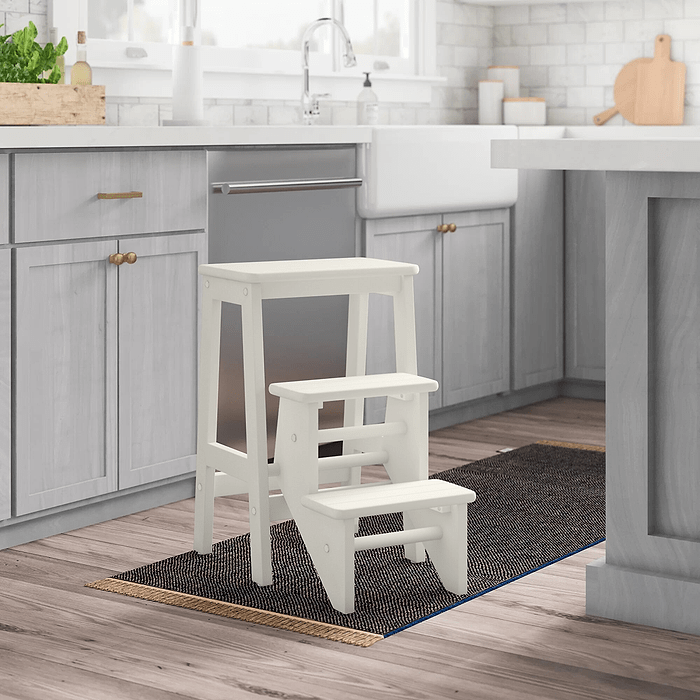 Danyell Wood Folding Step Stool