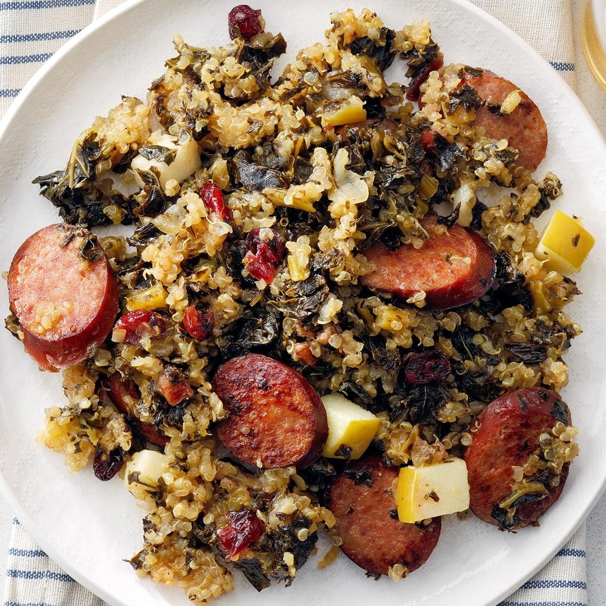 Sausage and Apple Quinoa Casserole