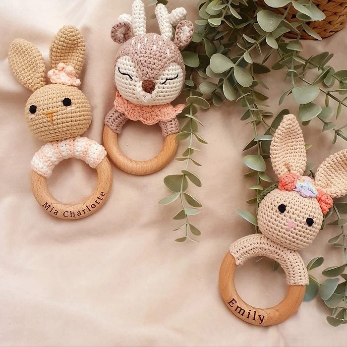Crochet Baby Rattle With Grip Ecomm Via Etsy.com