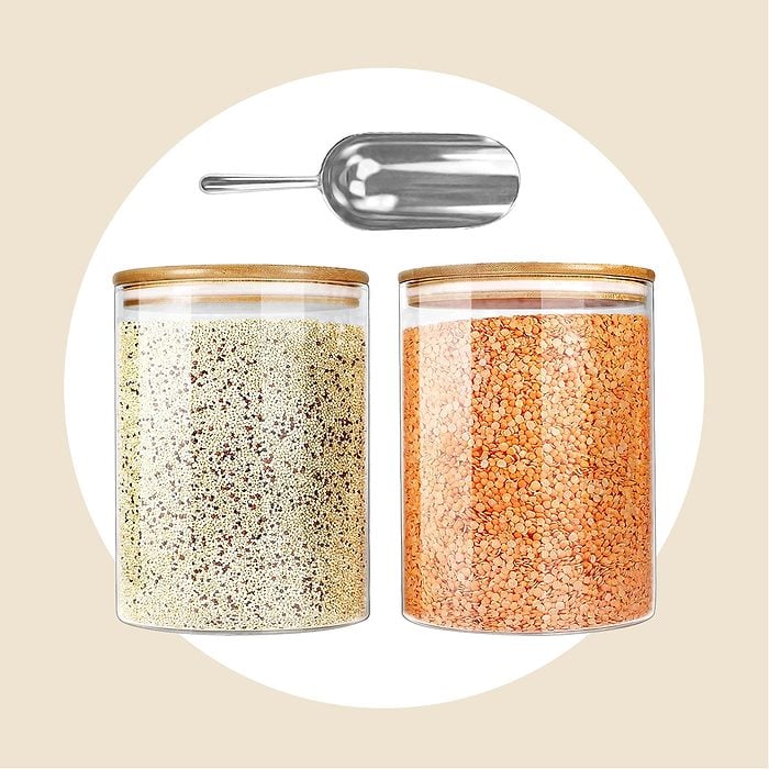 Glass Jars With Bamboo Lids Ecom Via Amazon